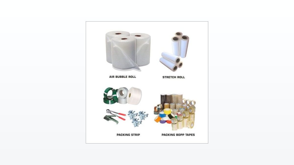 Air bubble roll, stretch film, packing strips and BOPP tapes